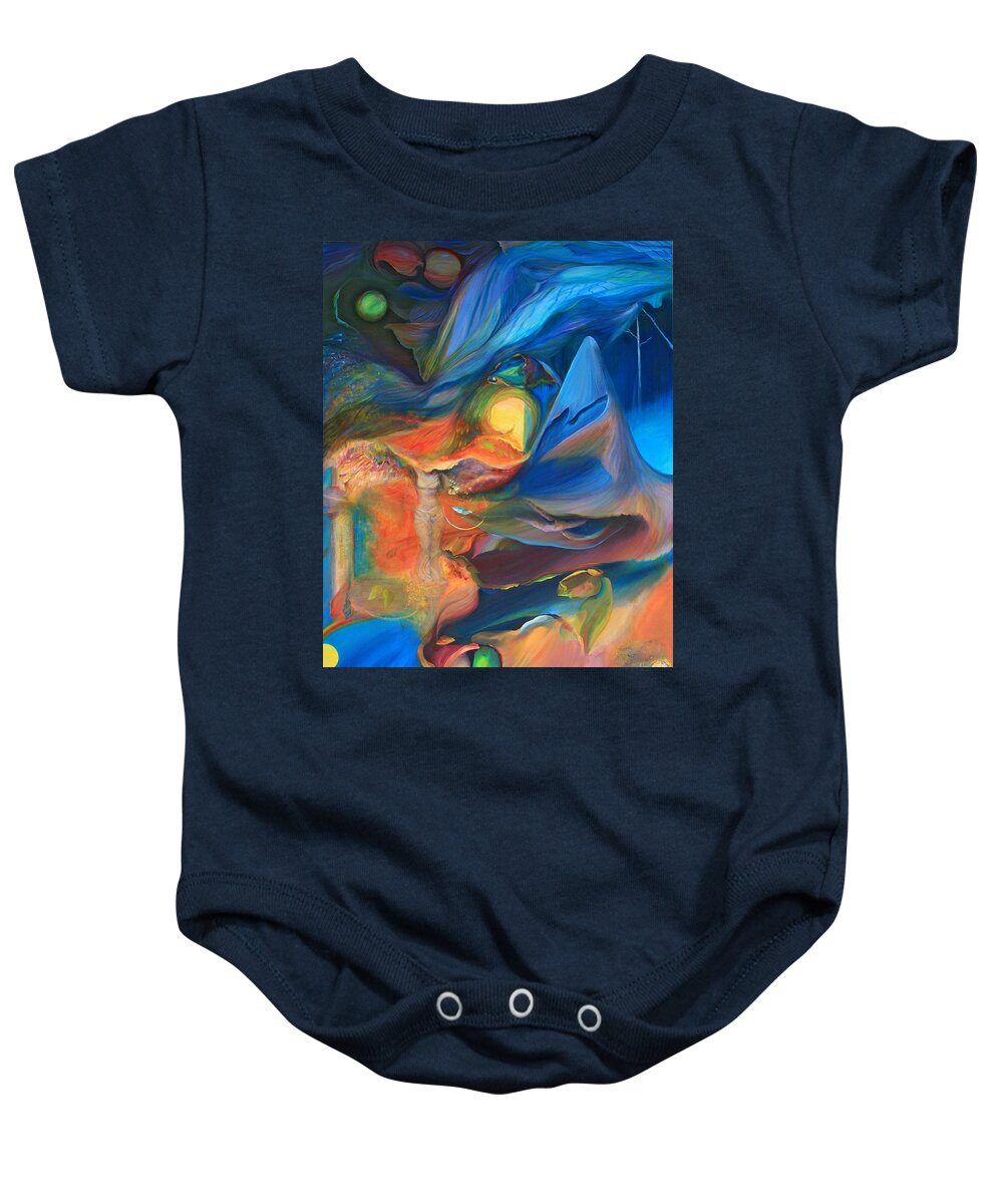 Abstract Art Baby Onesie featuring the painting Magic in the Air - Original Art - Acrylic Paintings by Brooks Garten Hauschild