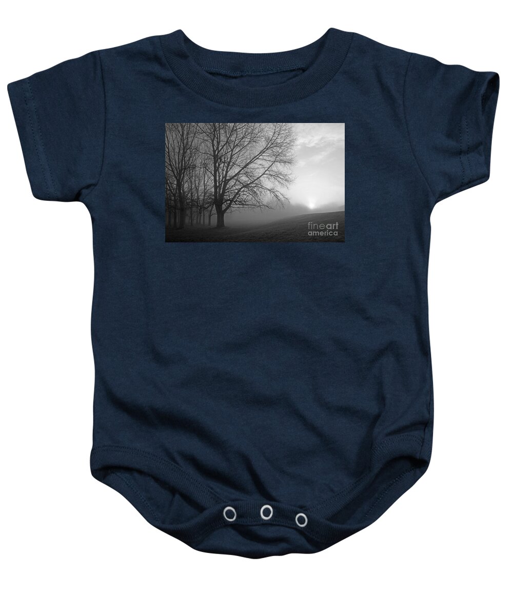 British Landscape Baby Onesie featuring the photograph Misty Morning by Julia Gavin