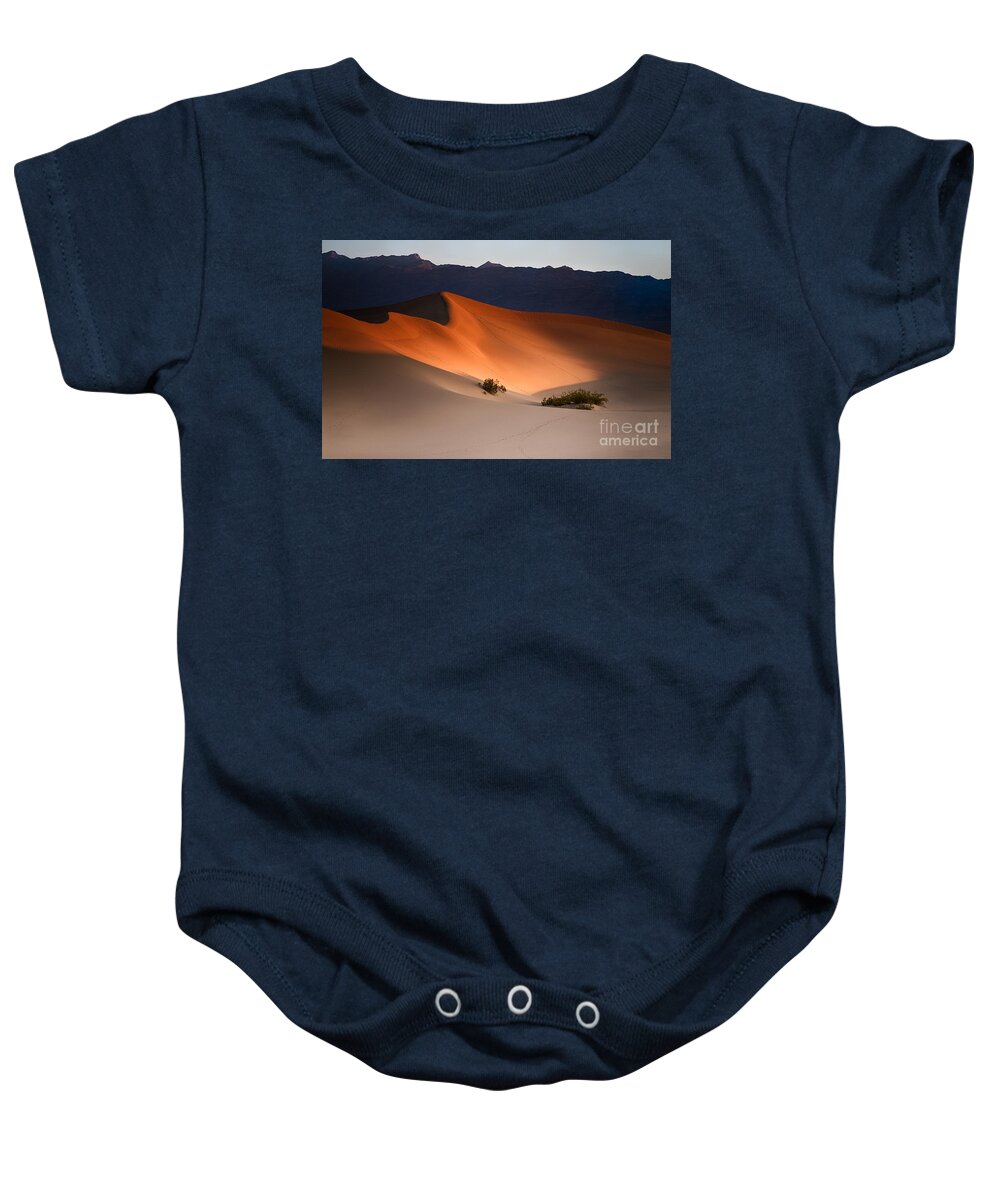 Death Valley National Park Baby Onesie featuring the photograph Orange Crush by Jennifer Magallon