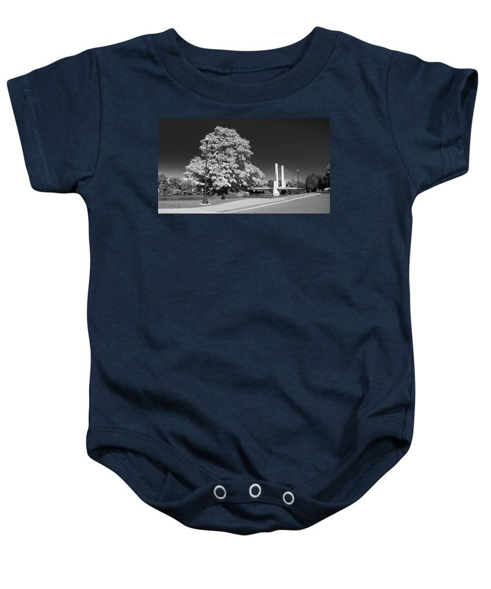 Forest Baby Onesie featuring the photograph OSU Campus 9216 by Guy Whiteley