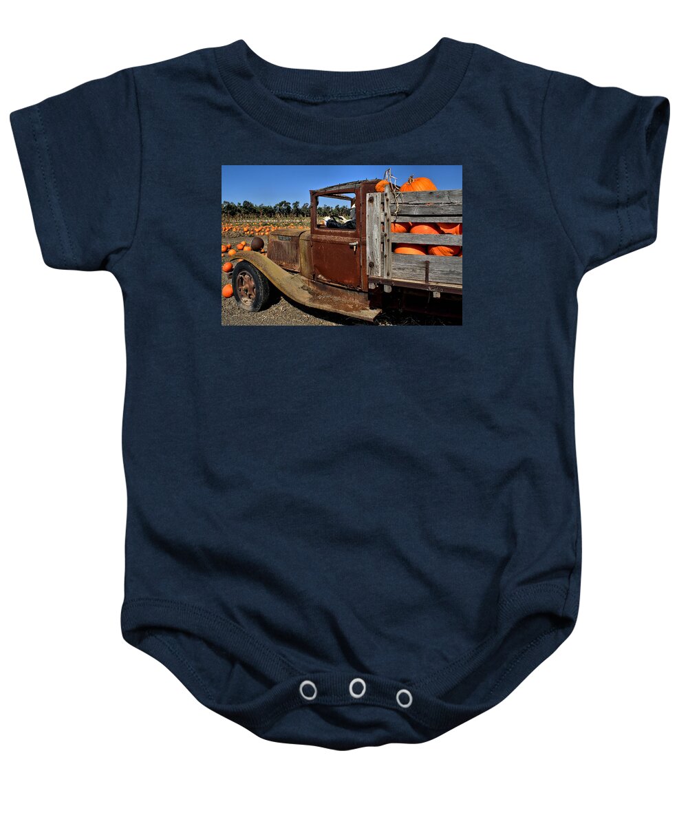 History Baby Onesie featuring the photograph Pale Rider by Michael Gordon