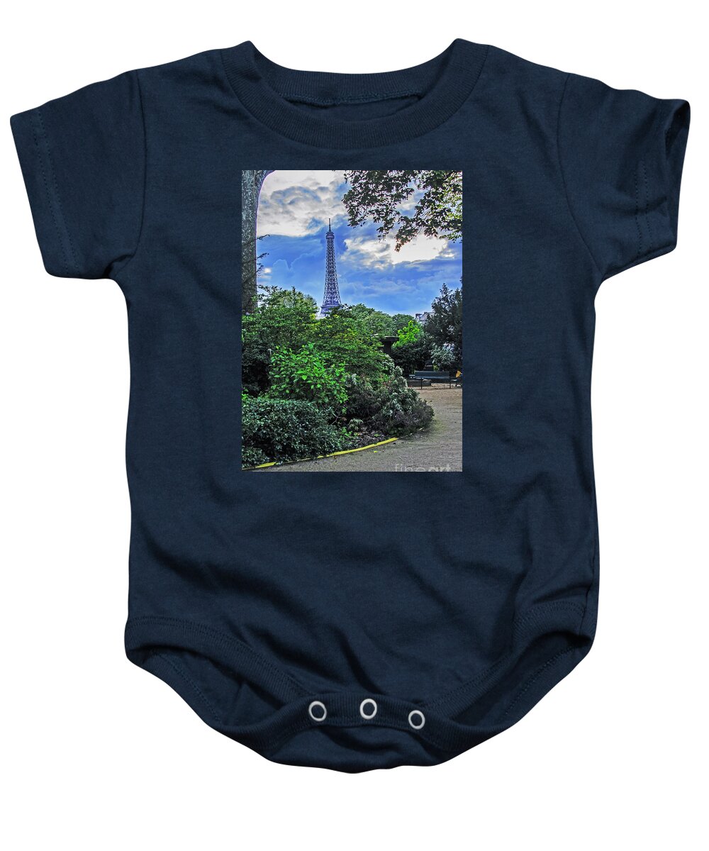 Travel Baby Onesie featuring the photograph Path to Tower by Elvis Vaughn