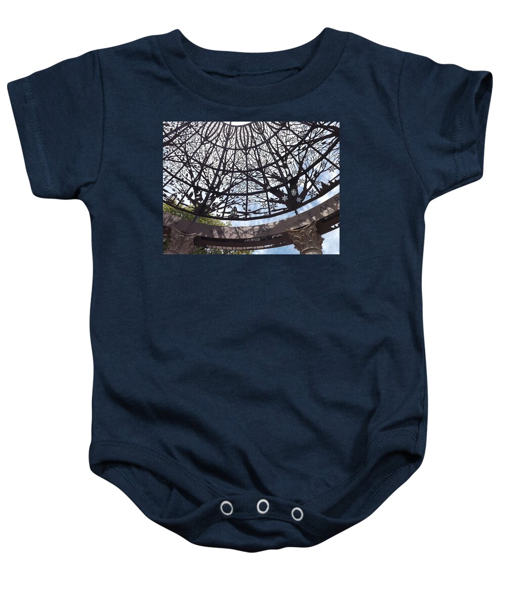Sunken Garden Baby Onesie featuring the photograph Rich in Beauty by Caryl J Bohn