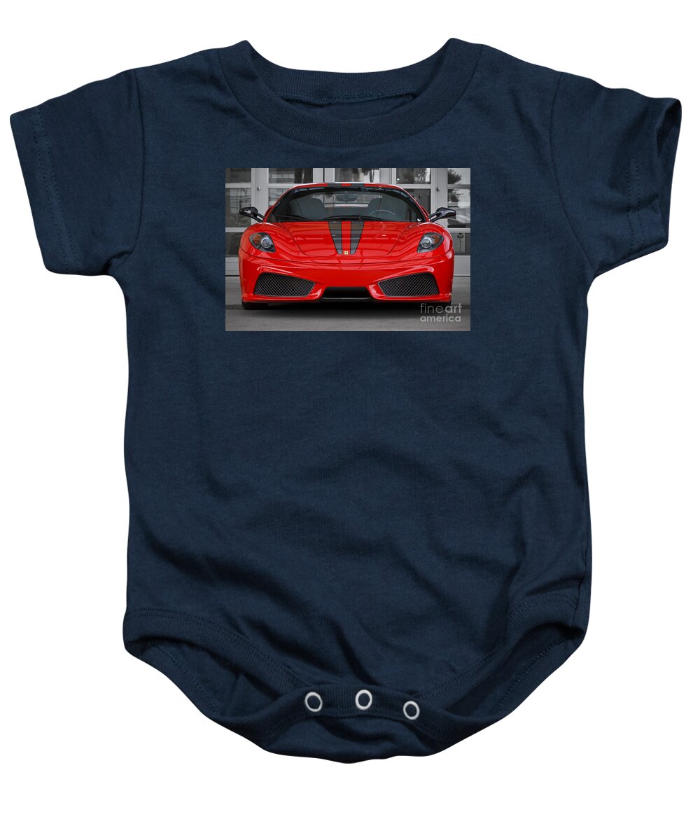 Ferrari Baby Onesie featuring the photograph Scuderia by Dennis Hedberg