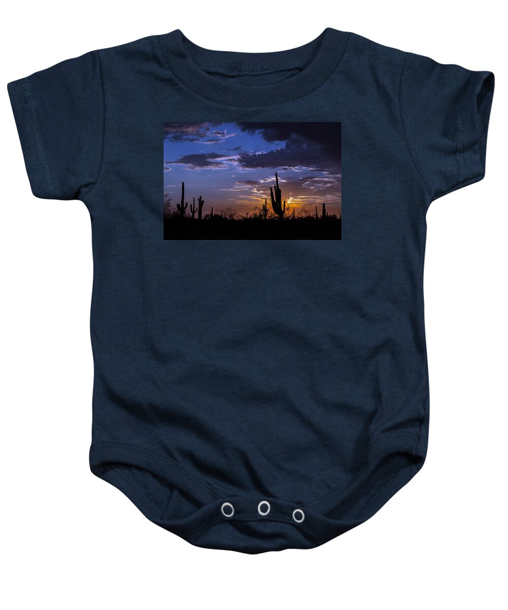 Sunset Baby Onesie featuring the photograph Sunset Calm by Tam Ryan