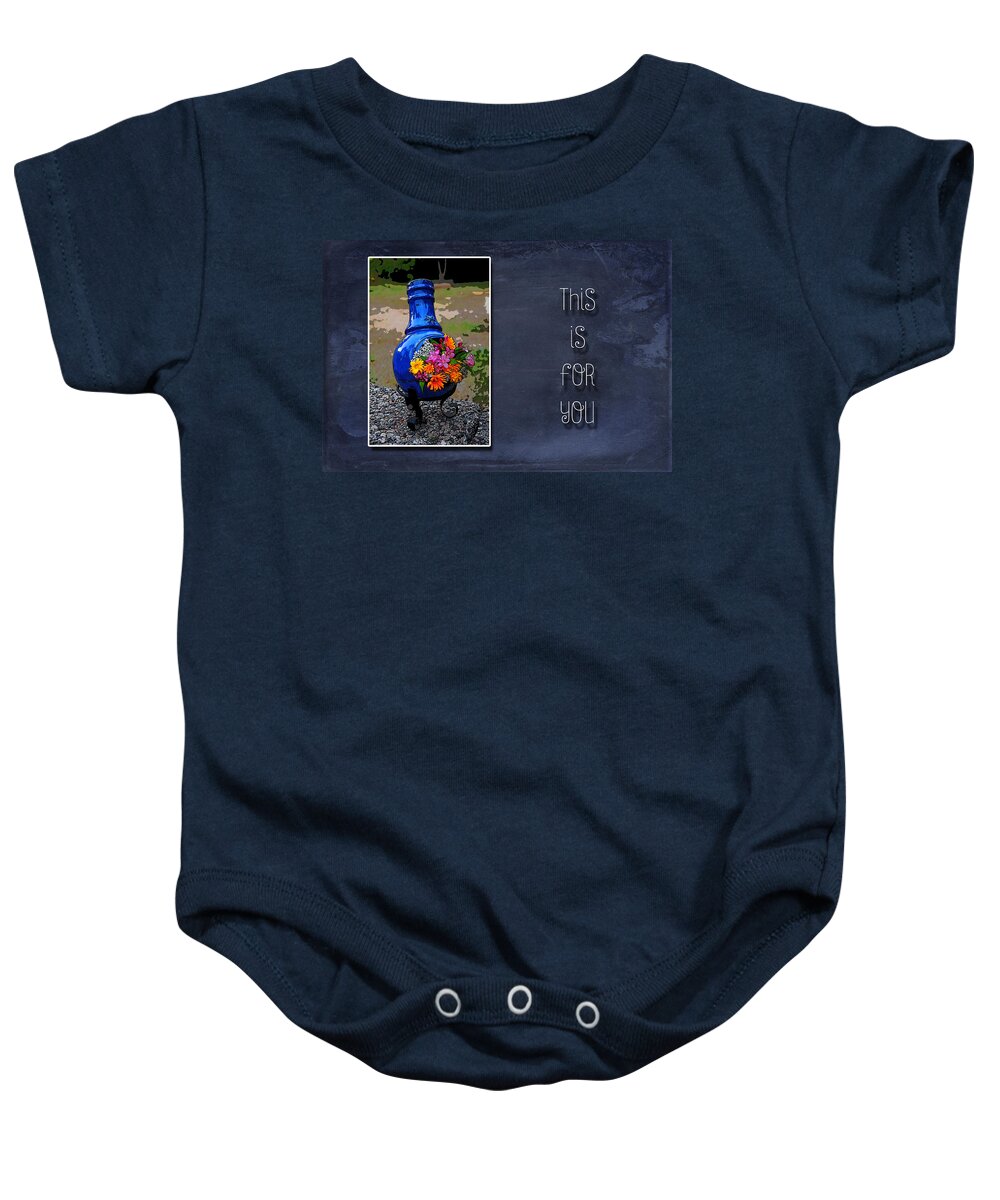 Flowers Baby Onesie featuring the photograph This is For You by Randi Grace Nilsberg