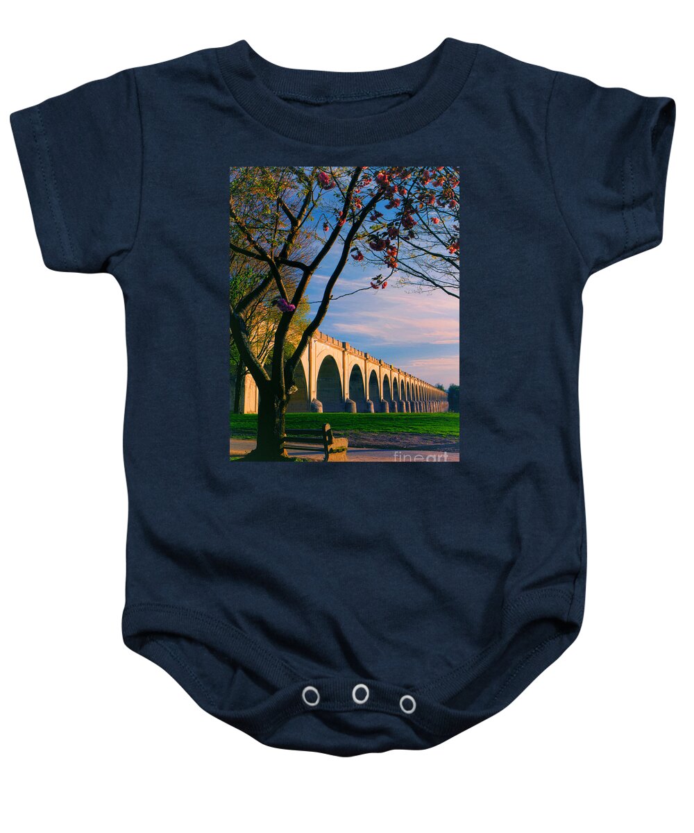 Shipoke Baby Onesie featuring the photograph Twilight Time by Geoff Crego