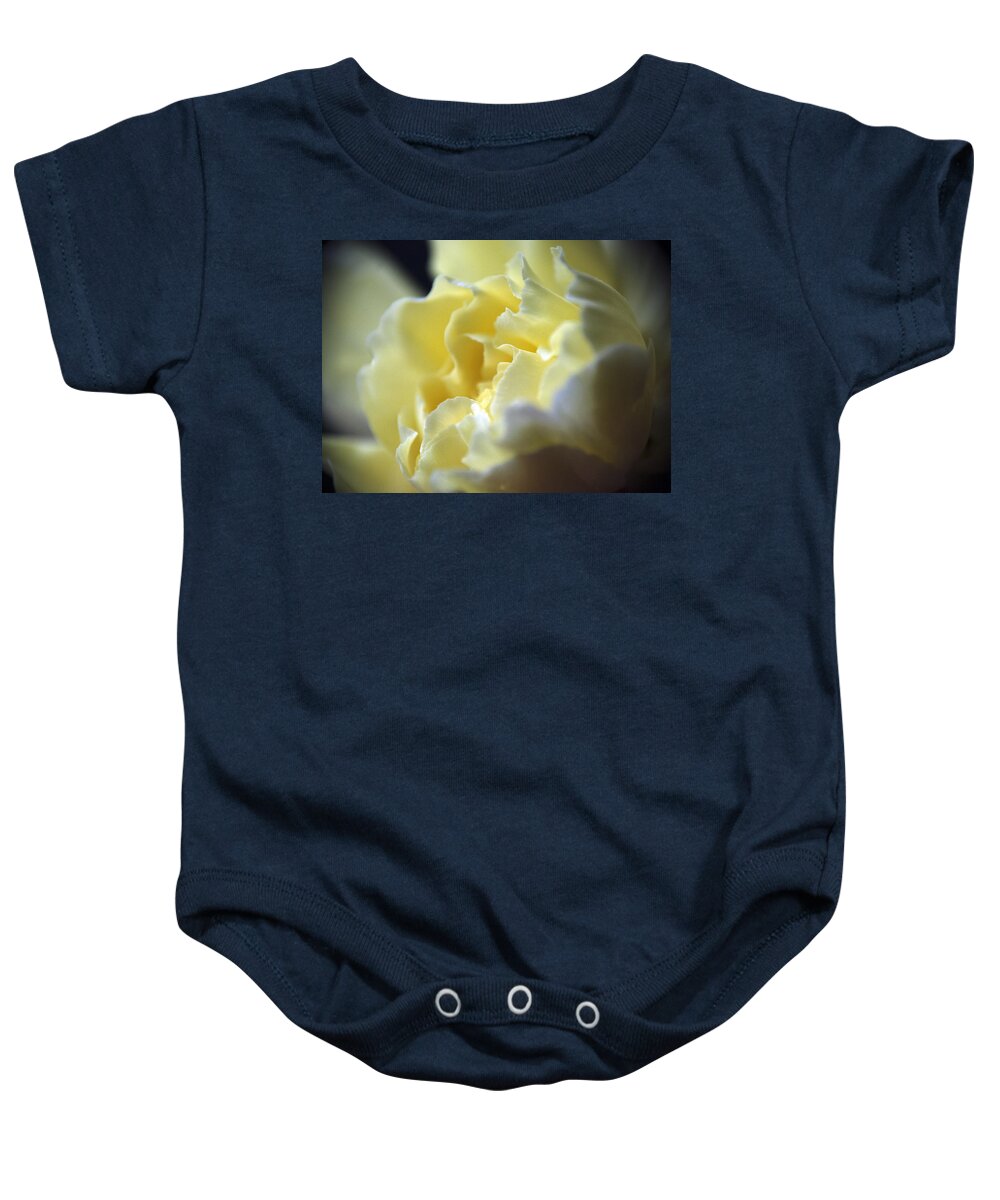 Wall Art Baby Onesie featuring the photograph Yellow Beauty by Ron Roberts