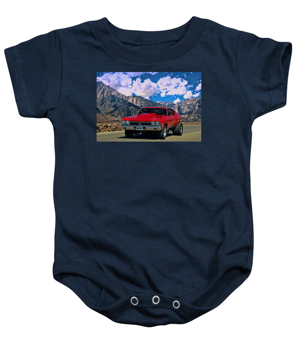 1968 Chevelle Baby Onesie featuring the photograph 1968 Chevelle Super Sport #2 by Tim McCullough