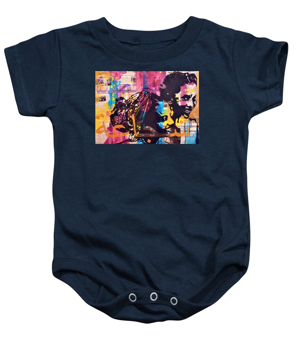 Women Baby Onesie featuring the painting Brave... #2 by Martina Anagnostou