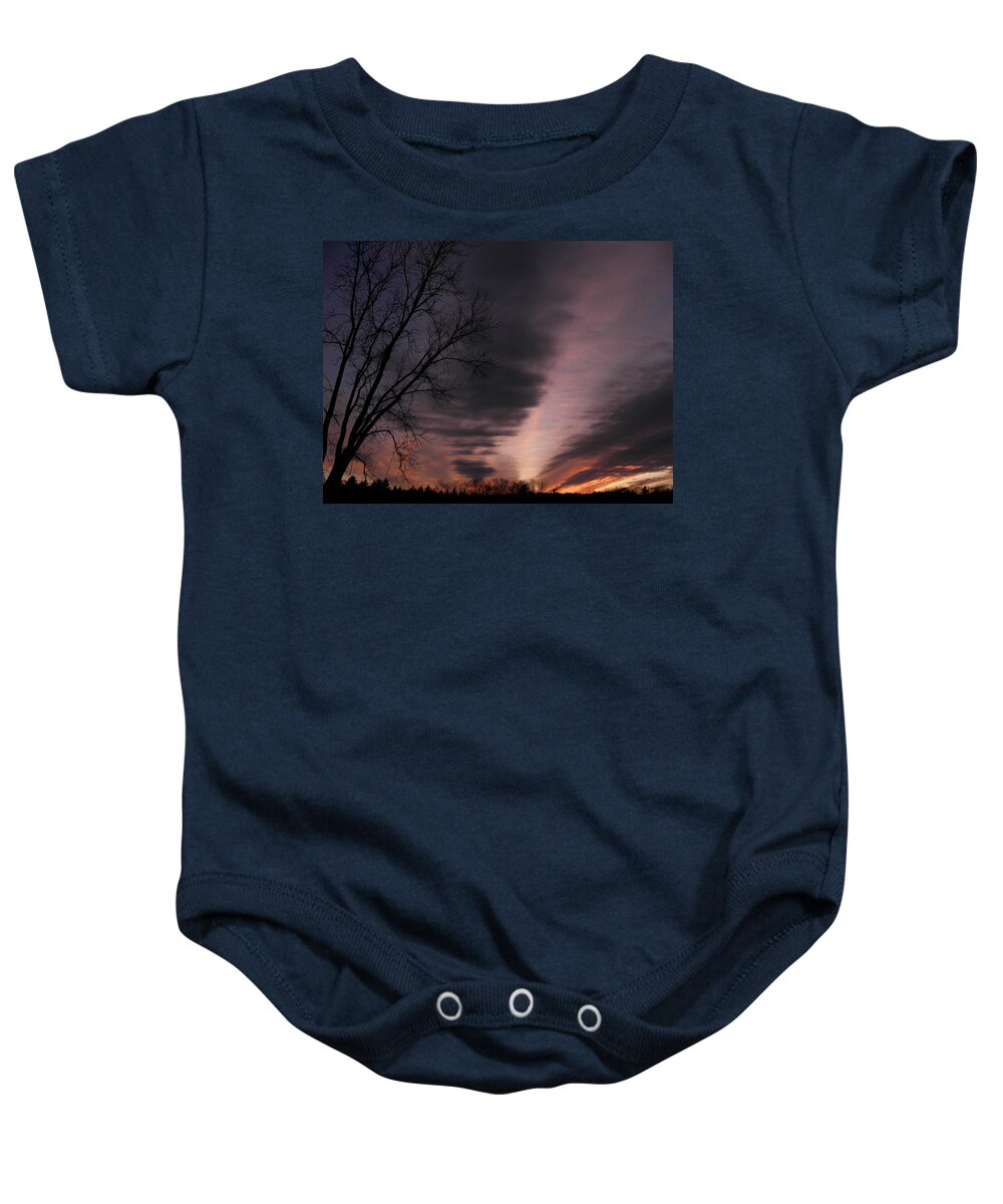 Clouds Baby Onesie featuring the photograph A Split In Design by Kim Galluzzo