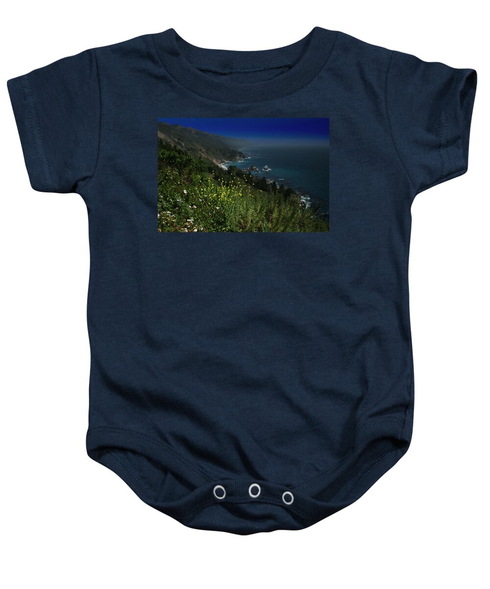 Big Sur Baby Onesie featuring the photograph Big Sur California by Benjamin Dahl