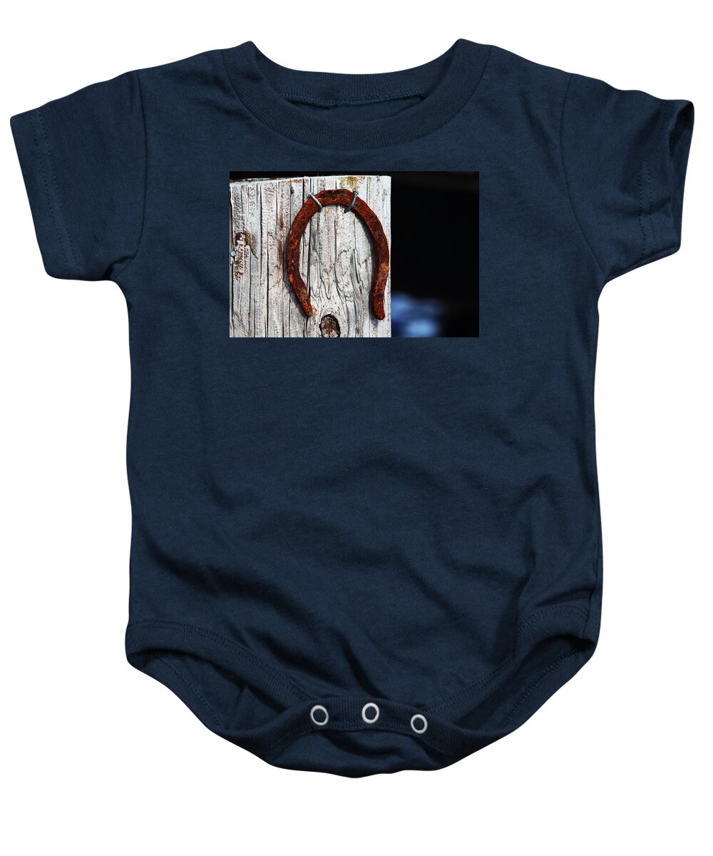 Apacheco Baby Onesie featuring the photograph Lucky by Andrew Pacheco