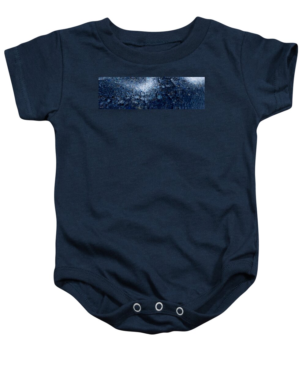 Stoned Blue Too Baby Onesie featuring the photograph Stoned Blue Too by Edward Smith