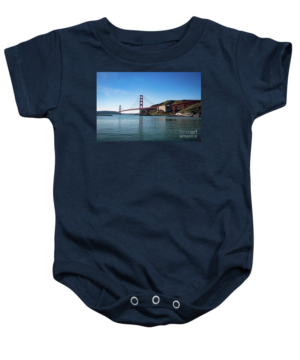 Bridge Baby Onesie featuring the photograph Golden Gate Bridge in San Francisco, USA by Amanda Mohler