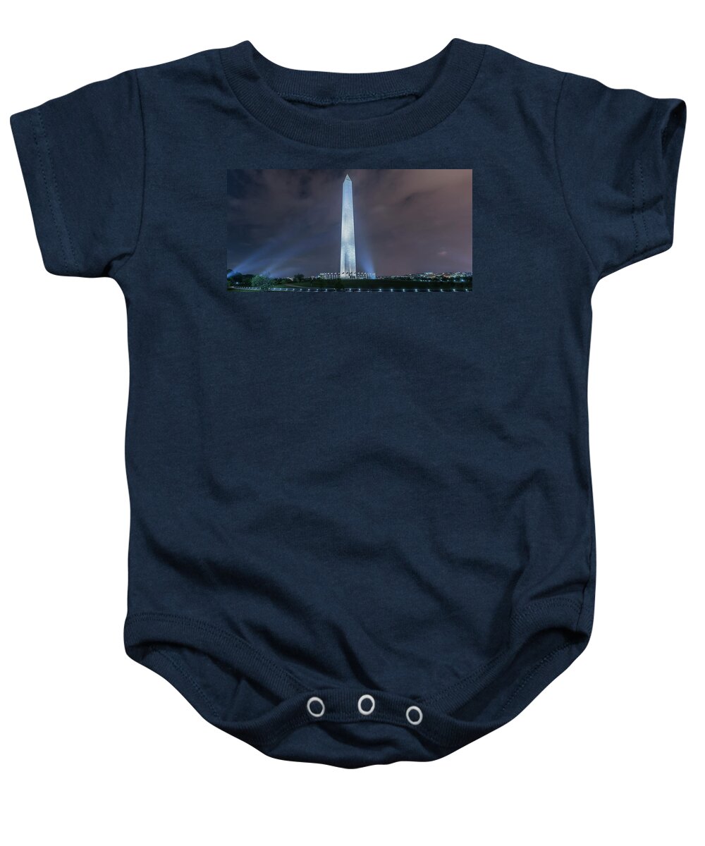 2017 Baby Onesie featuring the photograph Washington Monument #2 by Theodore Jones