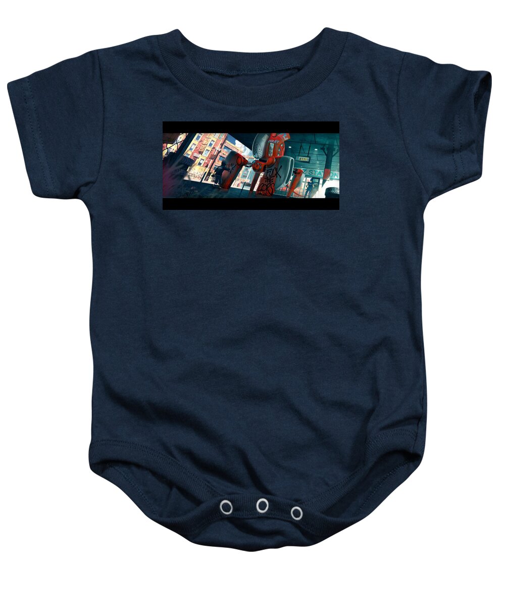 Unknown Baby Onesie featuring the digital art Unknown #34 by Super Lovely
