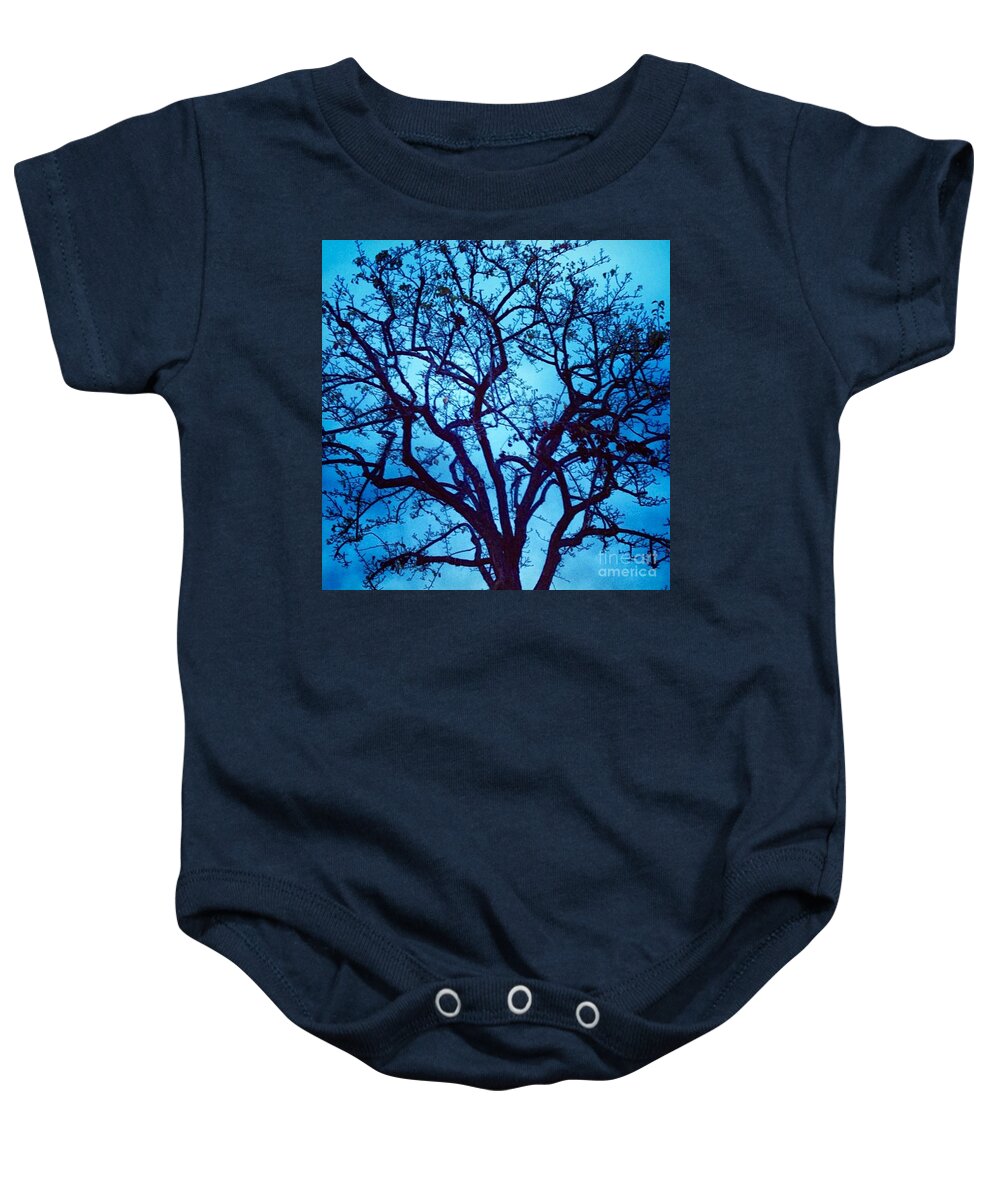 Tree Baby Onesie featuring the photograph A Moody Broad by Denise Railey