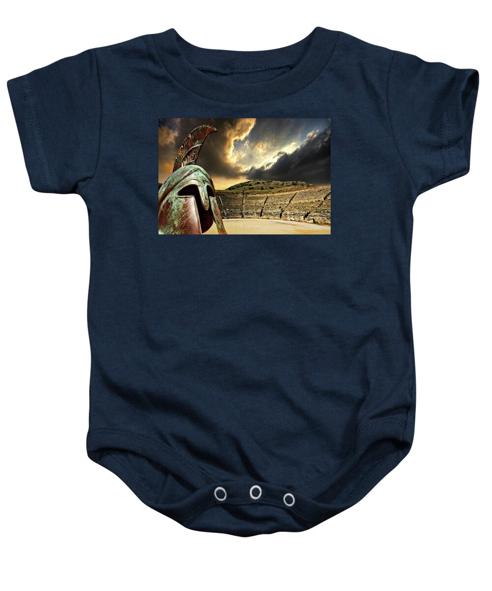 Greece Baby Onesie featuring the photograph Ancient Greece by Meirion Matthias