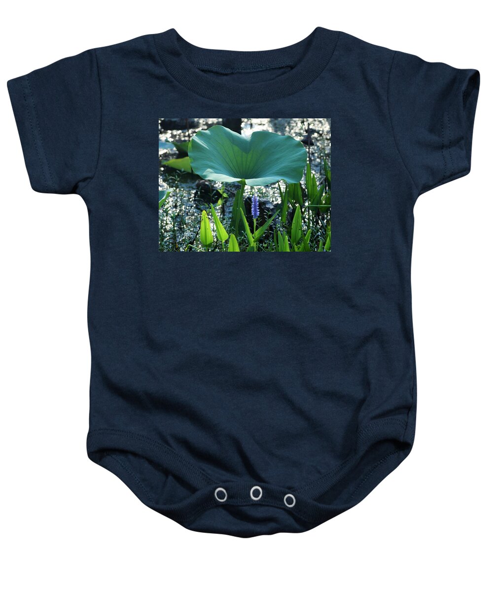 Bayou Baby Onesie featuring the photograph Bayou Morning Colors by John Glass