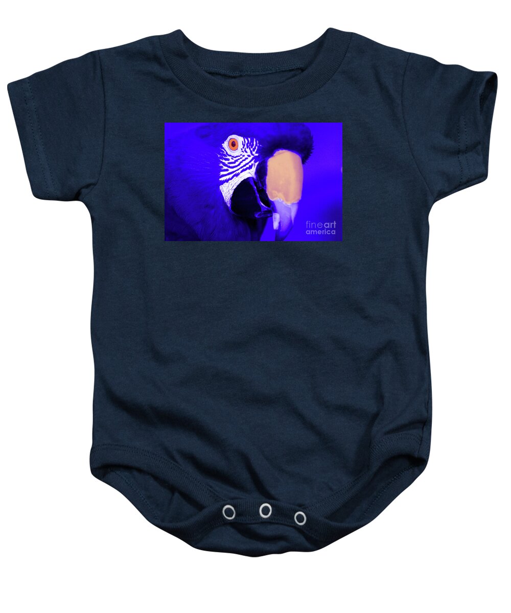 Blue Baby Onesie featuring the photograph Blue Parrot by Rich Collins