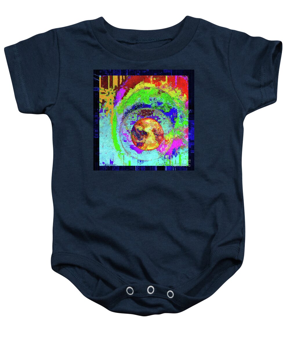 Abstract Art Baby Onesie featuring the mixed media Cultural Literacy for Lovers and Dreamers Number 2 by Aberjhani