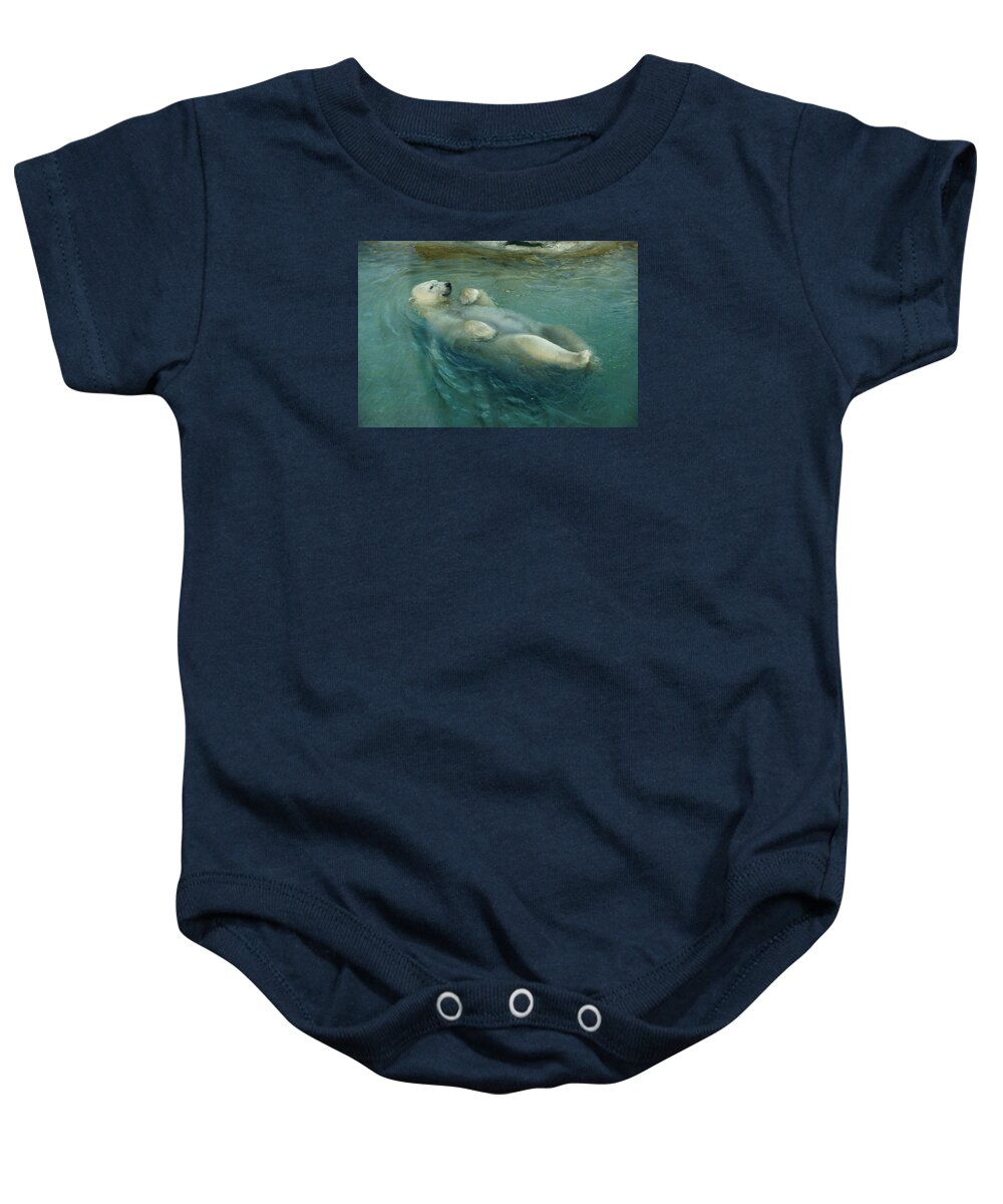 Animal Baby Onesie featuring the photograph Doing Tricks 1 by Dimitry Papkov