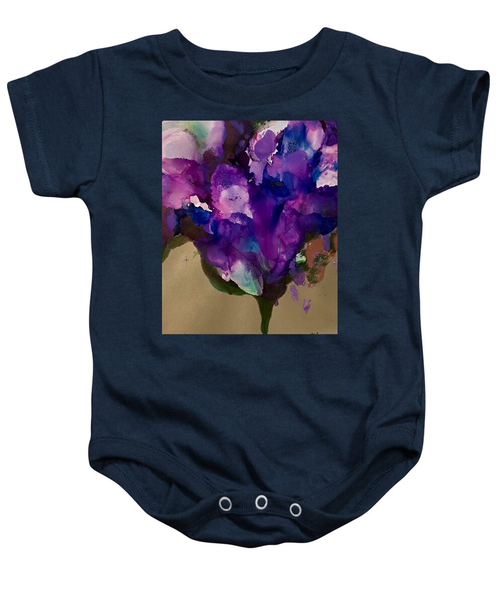 Posies Baby Onesie featuring the painting Dreaming by Tommy McDonell