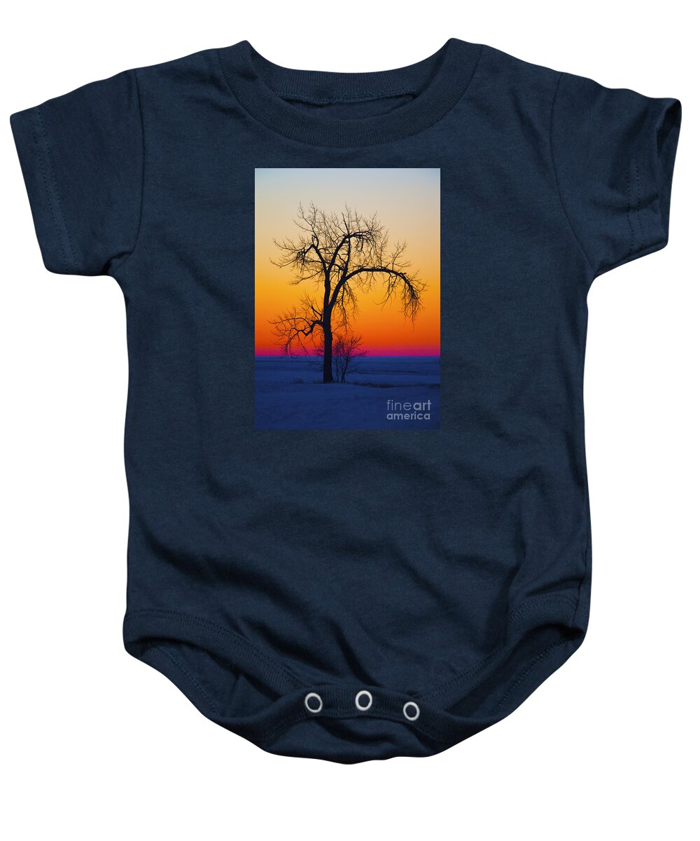 Festblues Baby Onesie featuring the photograph Dusk Surreal.. by Nina Stavlund