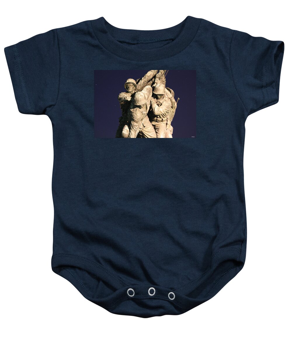 Early Baby Onesie featuring the photograph Early Washington Mornings - Team Iwo Jima by Ronald Reid