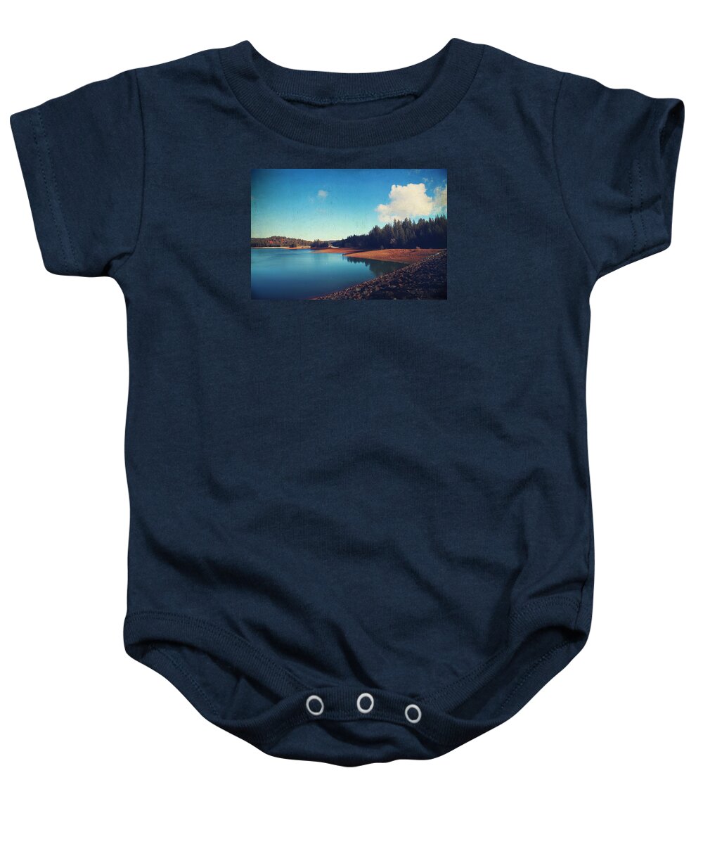 Sly Park Recreation Area Baby Onesie featuring the photograph Every Time I Think of You by Laurie Search