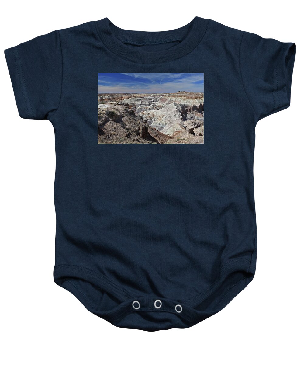 Arizona Baby Onesie featuring the photograph Evident Erosion by Gary Kaylor