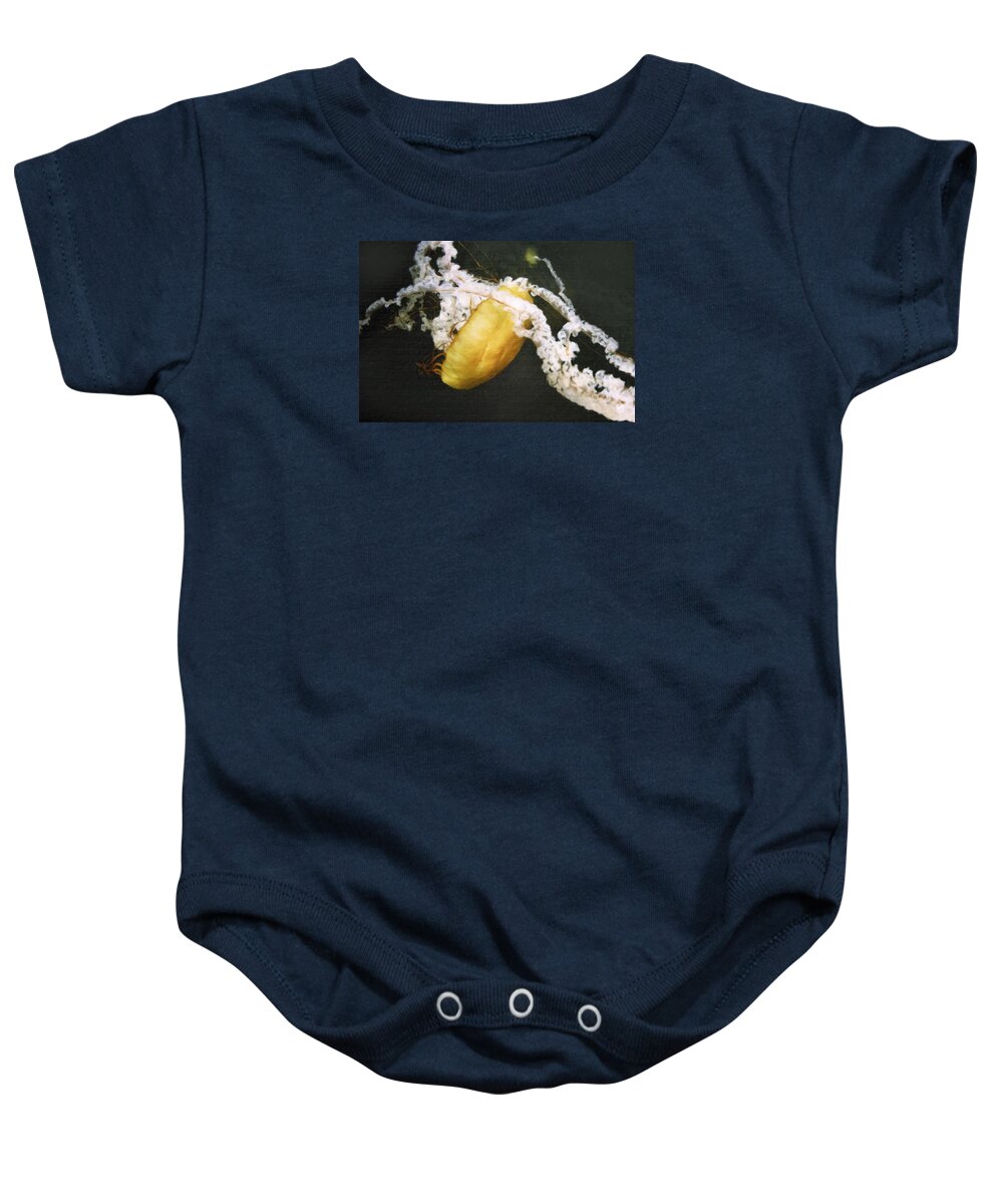 Ocean Baby Onesie featuring the painting Evolving Mystery by Georgiana Romanovna