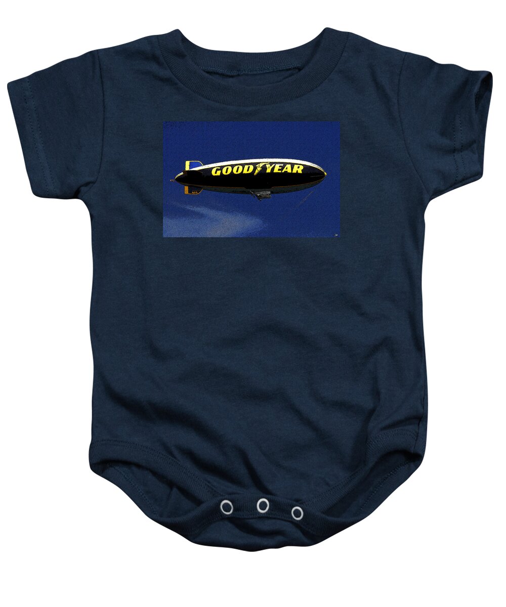 Art Baby Onesie featuring the painting Famous Flyer by David Lee Thompson