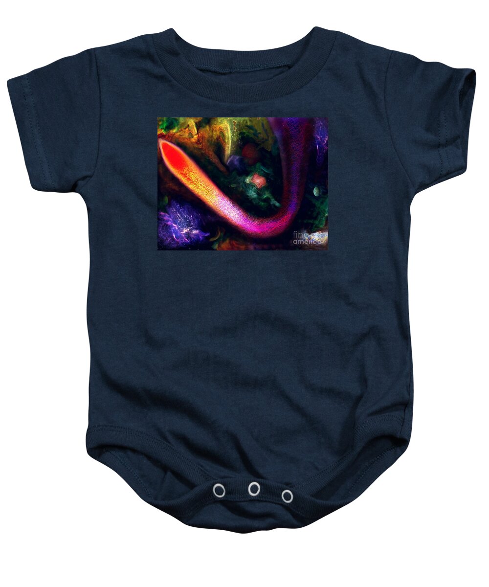 Space Baby Onesie featuring the digital art Flowers of Heaven by David Neace CPX