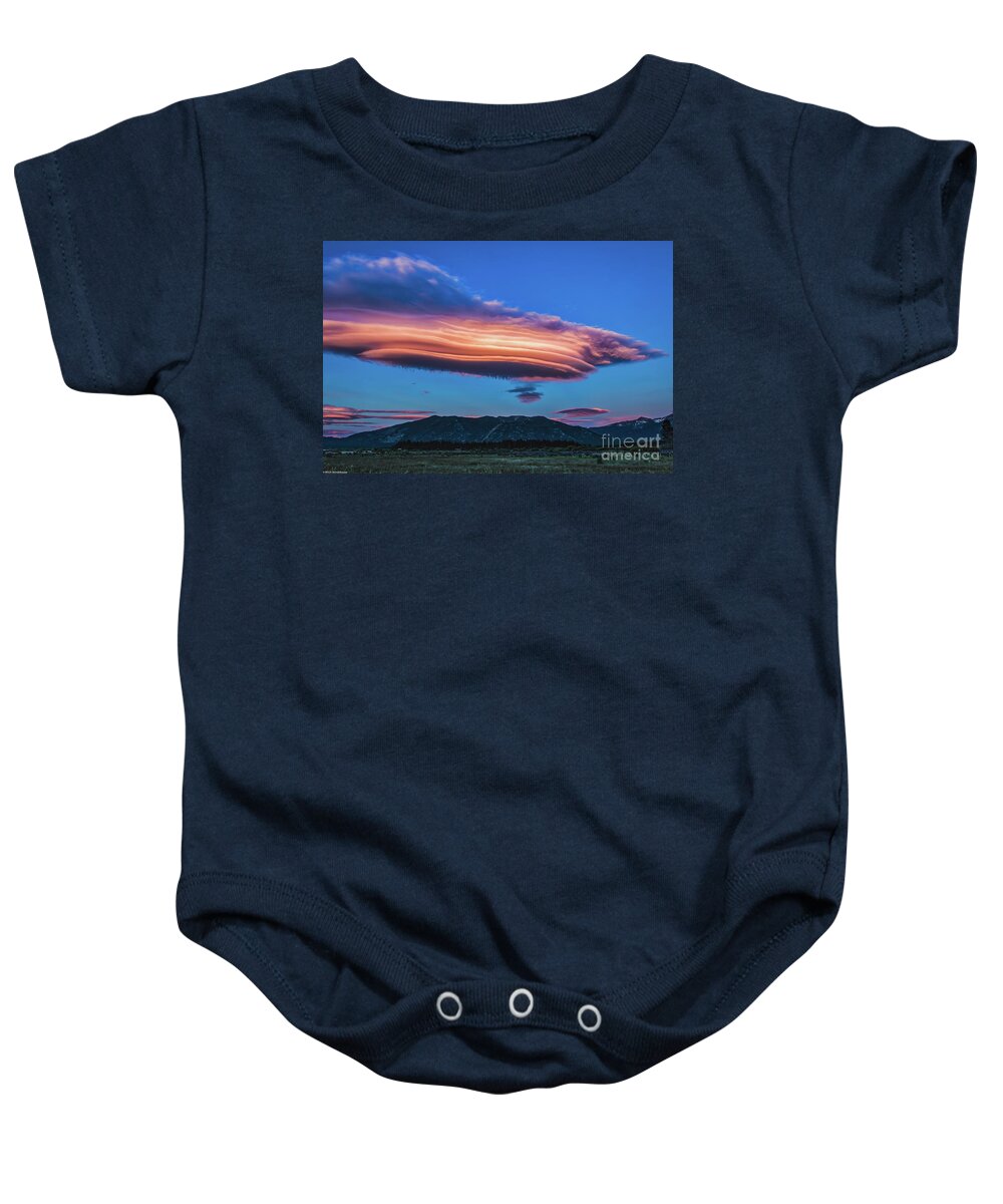 Lake Tahoe Baby Onesie featuring the photograph God's Footprint by Mitch Shindelbower