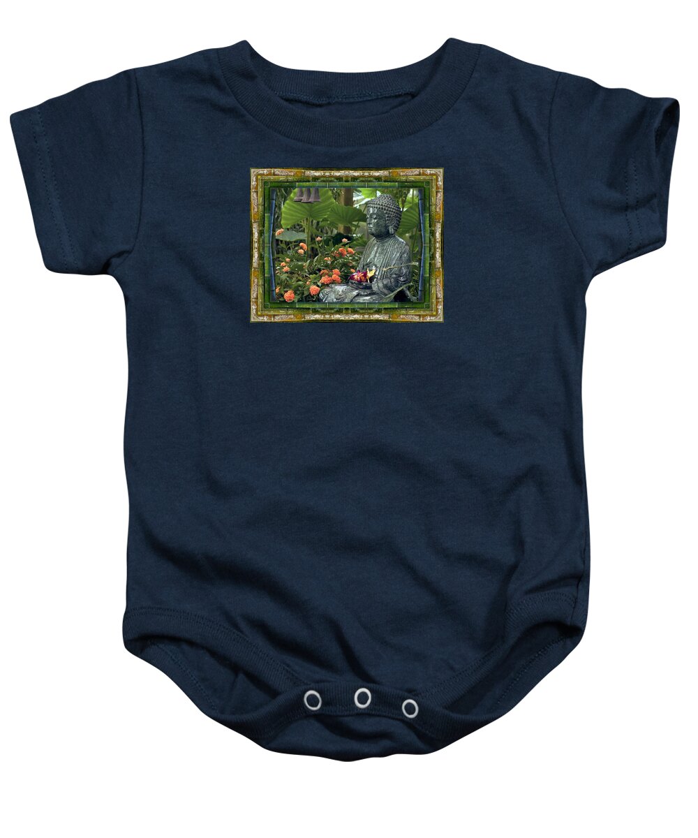 Mandalas Baby Onesie featuring the photograph In Repose by Bell And Todd