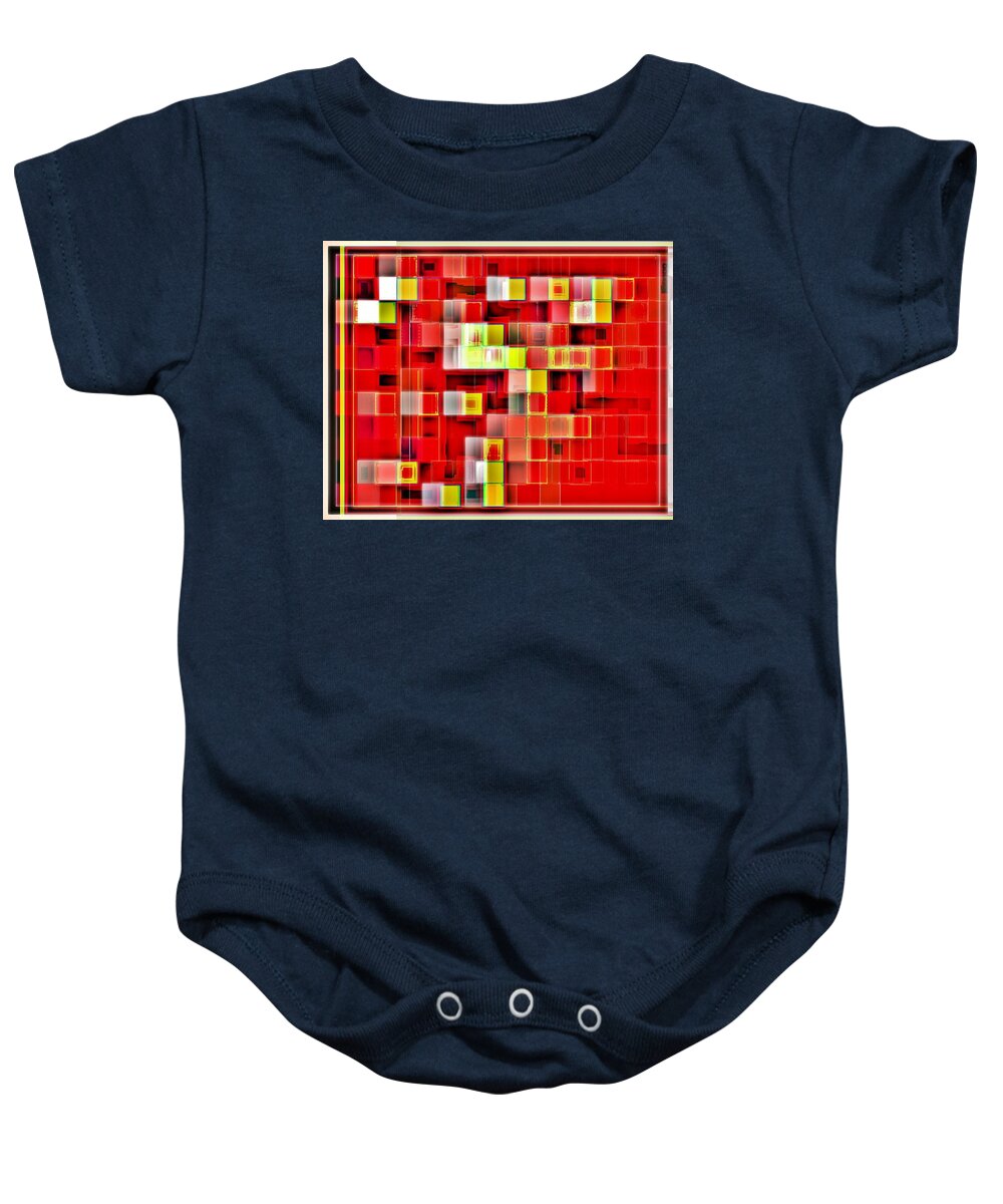 Bright Baby Onesie featuring the digital art Intellectual Grand Canyons by Andy Rhodes