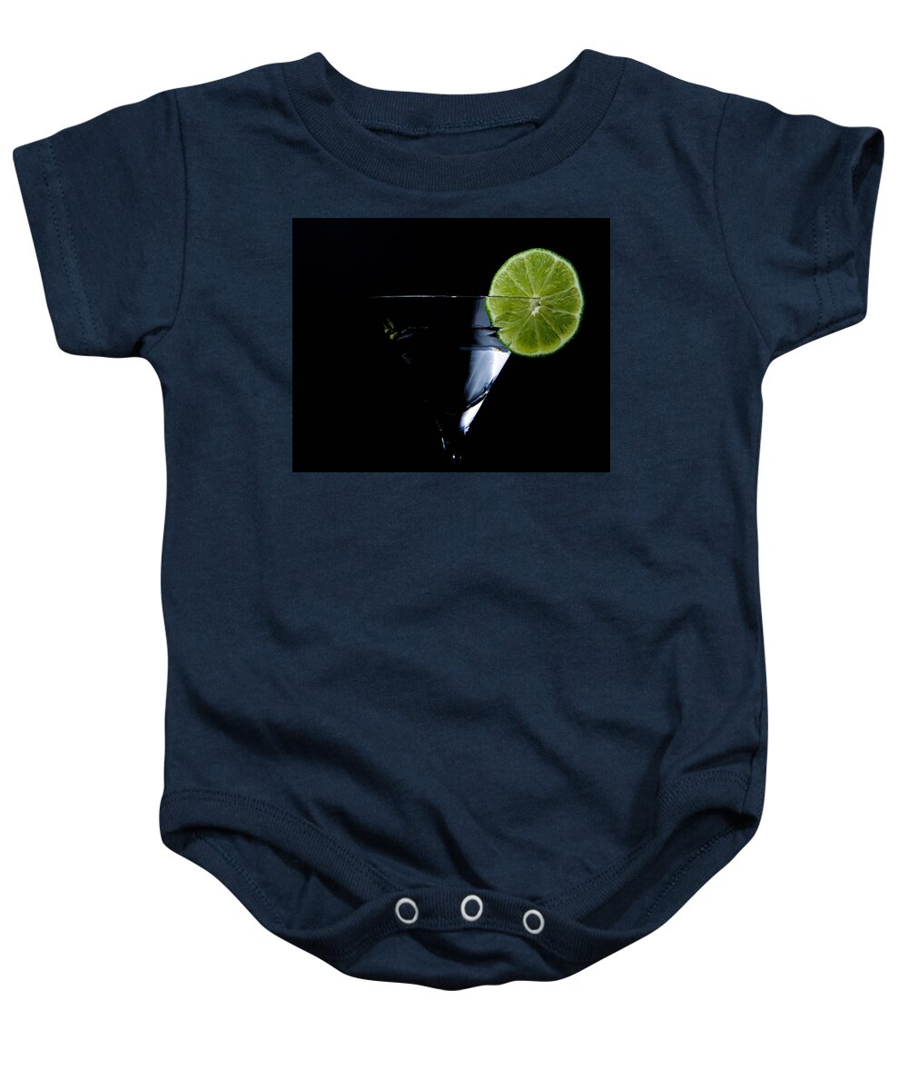 Martini Baby Onesie featuring the photograph Lime Martini by Al Mueller