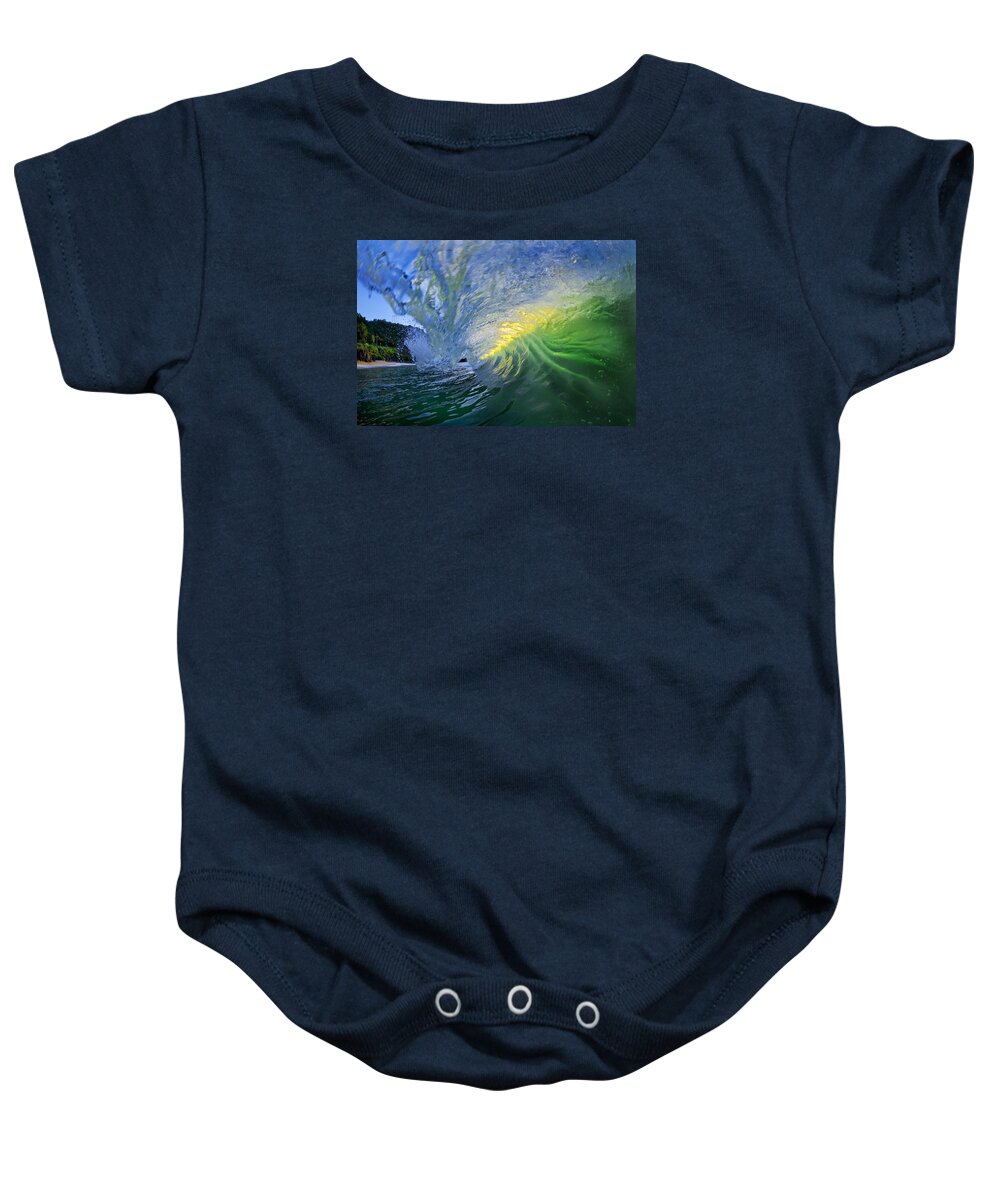 North Shore Baby Onesie featuring the photograph Limelight by Sean Davey