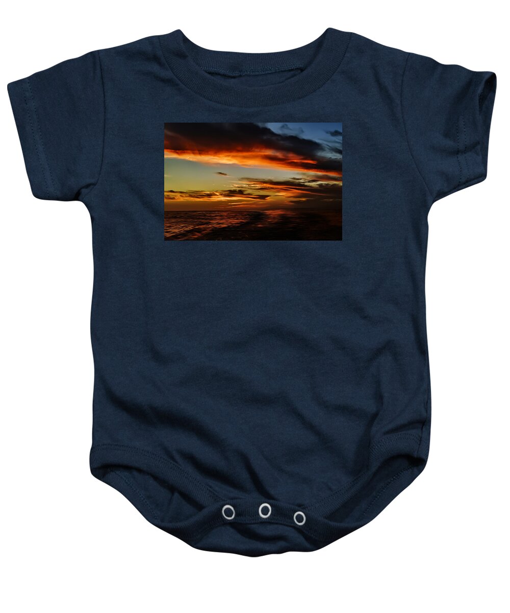 Coast Baby Onesie featuring the photograph Marco Sunset No.13 by Mark Myhaver