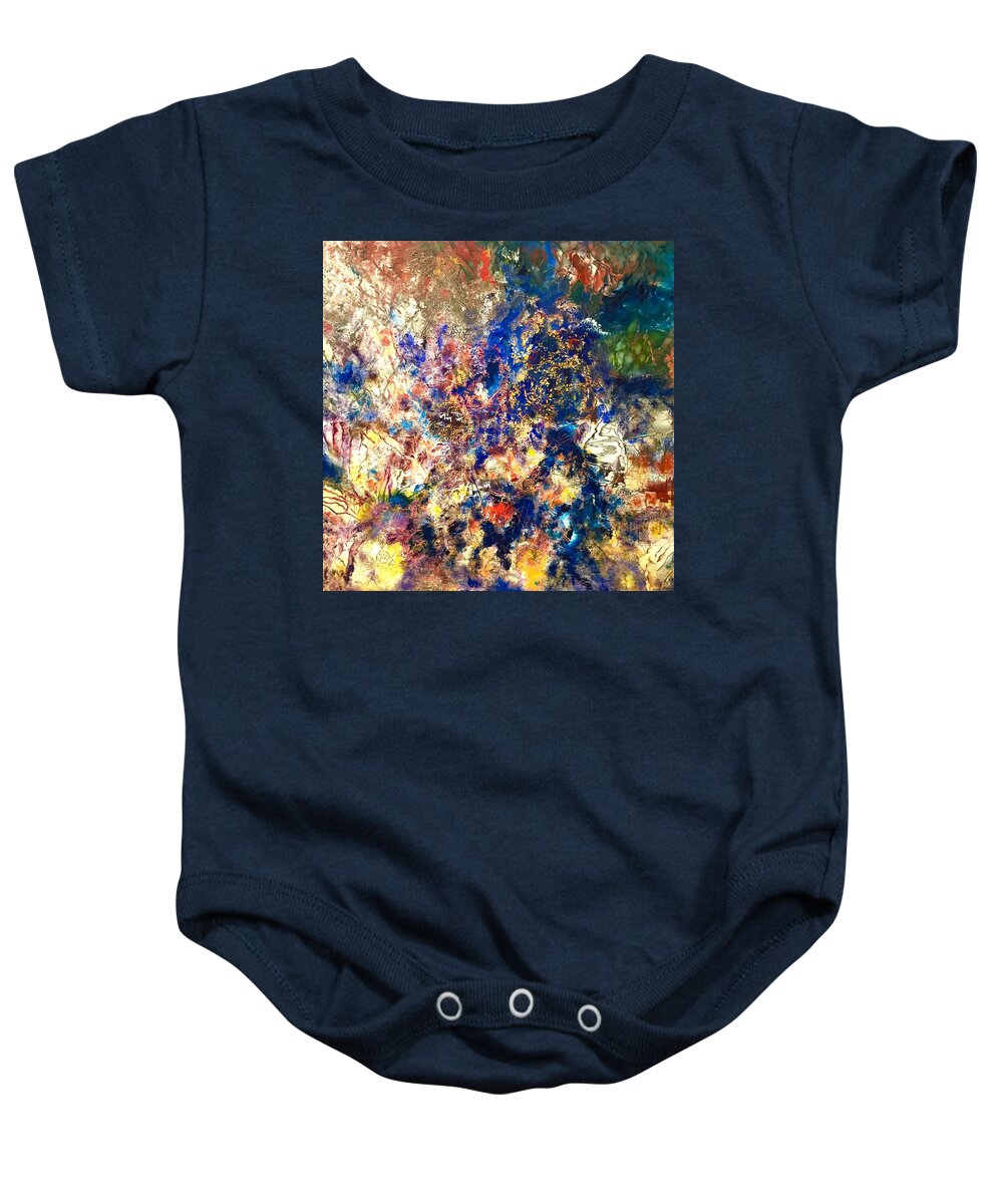 Contemporary Baby Onesie featuring the painting Memory by Dennis Ellman