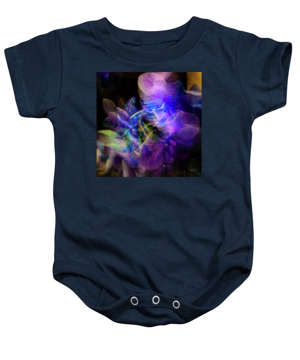 Camera Motion Baby Onesie featuring the photograph Modern Blues by Stewart Helberg