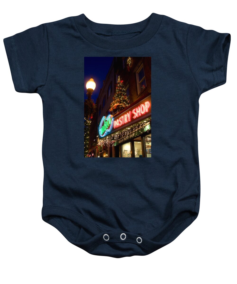 North End Baby Onesie featuring the photograph Modern Pastry 2 by Joann Vitali