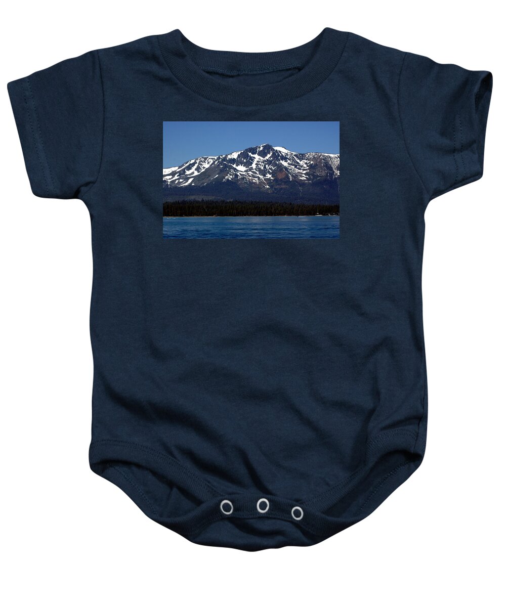Usa Baby Onesie featuring the photograph Mt Tallac by LeeAnn McLaneGoetz McLaneGoetzStudioLLCcom