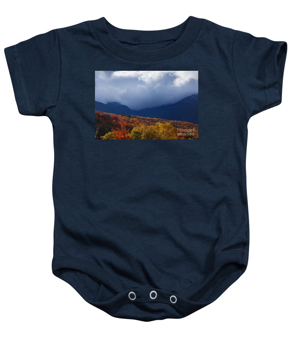 White Mountain National Forest Baby Onesie featuring the photograph Pinkham Notch - White Mountains New Hampshire USA by Erin Paul Donovan