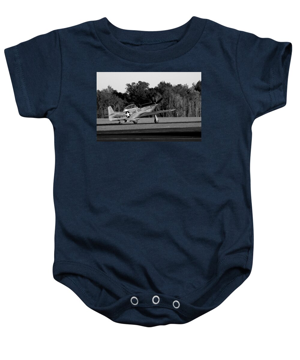Ww2 Baby Onesie featuring the photograph Ready For Takeoff by David Weeks