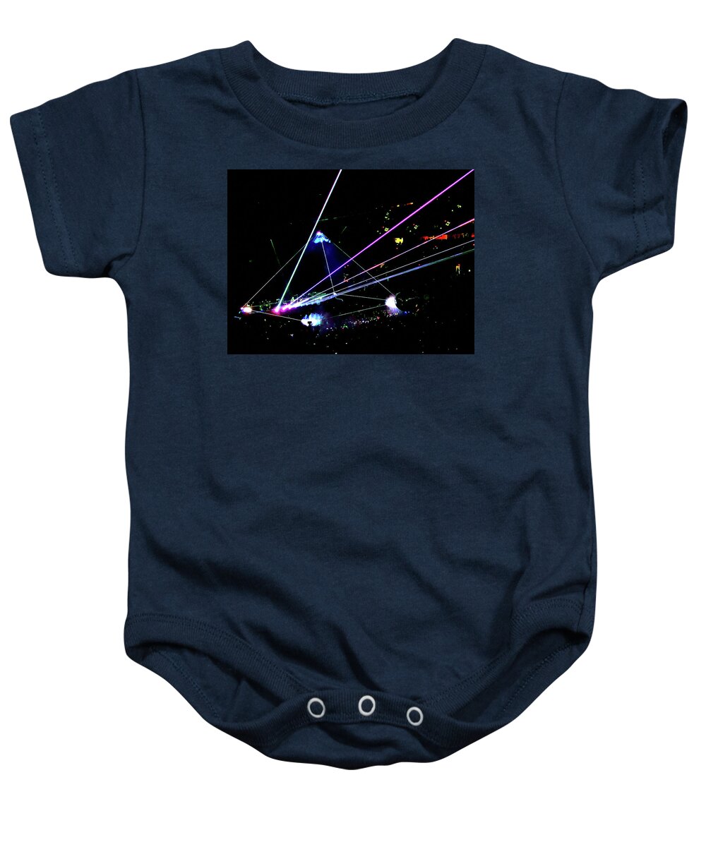 Roger Waters Baby Onesie featuring the photograph Roger Waters Tour 2017 - Eclipse by Tanya Filichkin