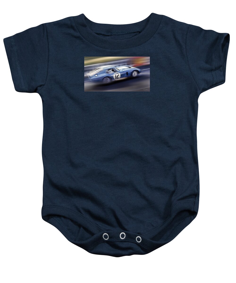 Ford Baby Onesie featuring the digital art Shelby Daytona by Peter Chilelli