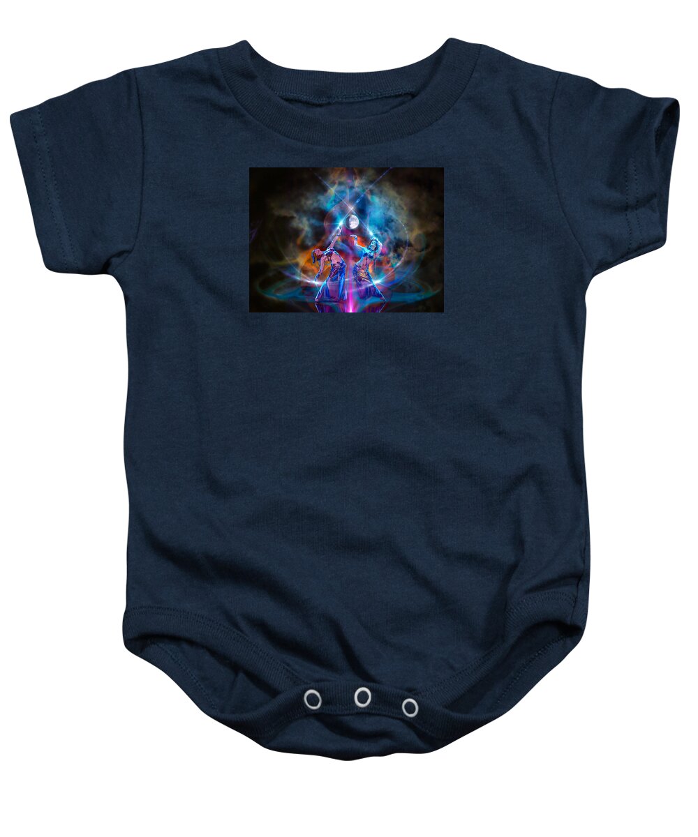 The Moon Baby Onesie featuring the photograph Smoldering Charms by Glenn Feron